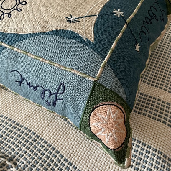 Sézane x Pangea cushion - Blue liberty print - Picture 3 of 5